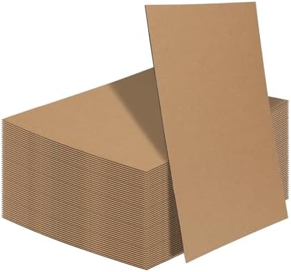 Calenzana 9x12 Corrugated Cardboard Sheets Set of 50, Flat Card Boards Inserts for Crafts, Packing, Shipping, Moving, Mailing by Calenzana