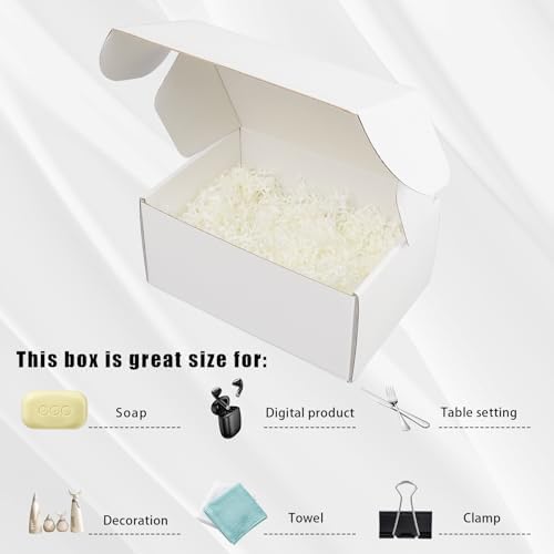 FORBFAN 9x6x4 Shipping Boxes, 30 Pack White Mailer Boxes for Small Business, Medium Corrugated Cardboard Boxes for Mailing & Shipping - Image 5