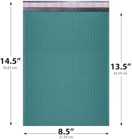 Green Bubble Mailers 8.5x14.5 Self Seal Poly Padded Envelopes #3, 100 Pack - Image 2