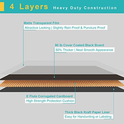 Mcfleet 13x10x3" Black Shipping Boxes - Corrugated Cardboard Mailing Box Packaging for Small Business - Tab Locking Literature Mailer Boxes Flat Shipping Boxes Empty Gift Packing Boxes Supplies 24 - Image 3