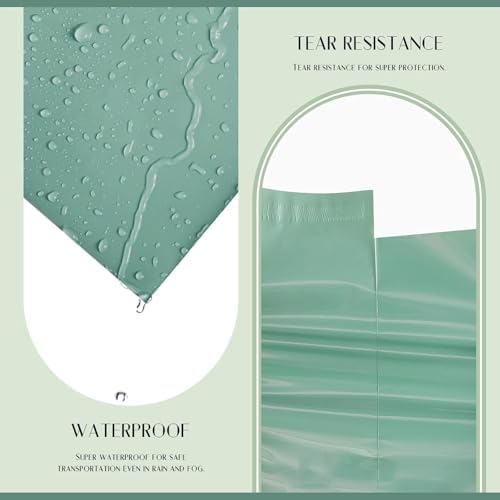Metronic Poly Mailers 14.5X19 1000 Pack, Strong Adhesive Shipping Bags for Clothing, Waterproof and Tear-Proof Shipping Envelopes, Packaging Bags Mailers Poly Bags in Grayed Jade Green - Image 3