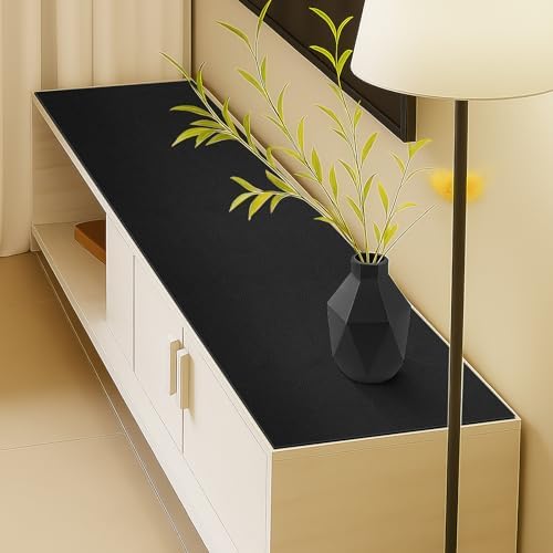Warmstar Leather Table Cover 12 x80 Inch, 1.8MM Thick PVC Table Protector Waterproof, Desk Cover Protector Non-Slip Table Pad for Kitchen, Dresser, Gaming Desk,Dining Room Table by Warmstar