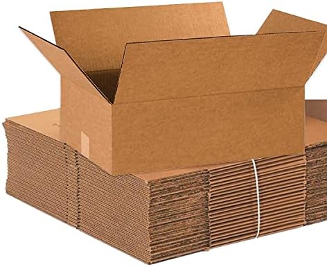 BOX USA Shipping Boxes Flat 18"L x 12"W x 6"H, 25-Pack | Corrugated Cardboard Box for Packing, Moving and Storage by BOXUSA