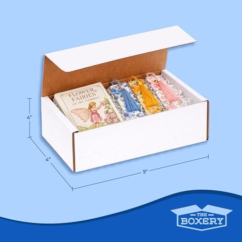 The Boxery Corrugated Mailers White Tuck Shipping Boxes (9x4x4) - Image 3