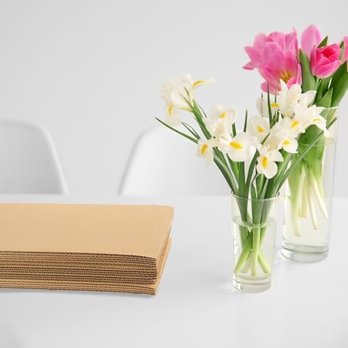 The Boxery Corrugated Cardboard Sheets 20''x20'' - (1/8'' Thick) | 400 Sheets | Brown | Insert Pads, Frame Backing, DIY Projects, Arts and Crafts, Dividers, Mailing, Packing Protection - Image 6
