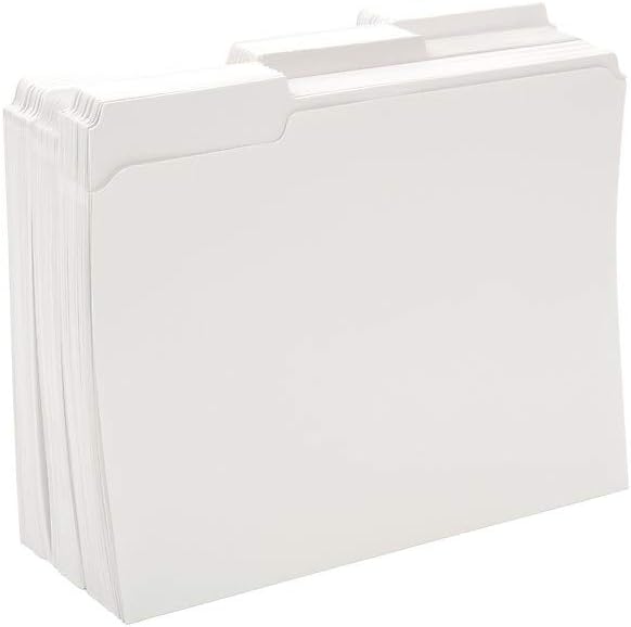 Staples Reinforced File Folders, 1/3-Cut Tab, Letter Size, White, 100/Box (ST508986-CC) - Image 5