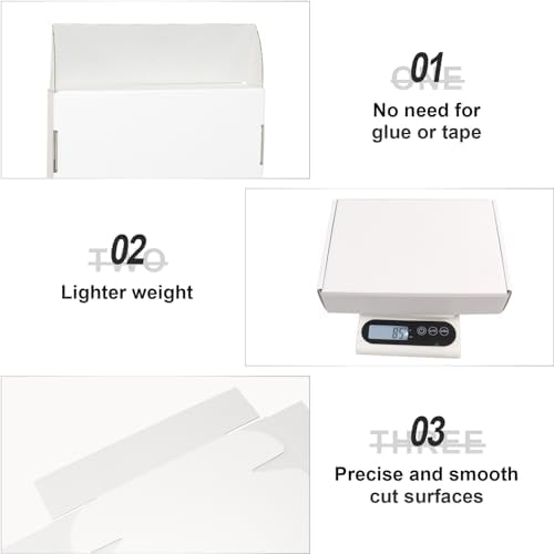 White Shipping Boxes Set of 45, 9x6x2 in Shipping Boxes for Packaging Small Business, Medium Corrugated Cardboard Mailer Boxes - Image 4