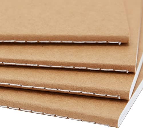 Paper Junkie Bulk Kraft Paper Notebooks - H5 (4.4 x 8.26 In), 12-Pack Soft Cover Kraft Brown - Lined Travel Journal & Creative Writing Notebook - Image 4