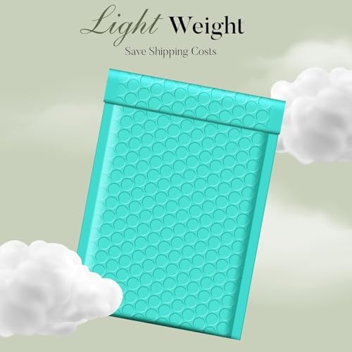 Metronic 19200 Pack Bubble Mailers 4X8 Inch Teal Full Pallet Waterproof - Image 4