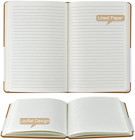 Coopay 24 Pack A5 Journal Notebooks Bulk, 160 Pages, 100GSM Thick Paper, 8.3 x 5.5 inch Hardcover Lined Leather Journals for Writing Office School Business,Bulk Notebook for Work Men Women (Brown) - Image 3