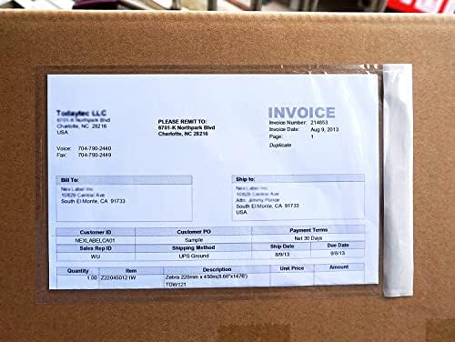 BEUYI Premium 6''x10'' Packing List Envelope, Tailored Size for Letter-size Paper Folded in Half, Adhesive Shipping Label Pouch/Sleeve (100 pack) - Image 2