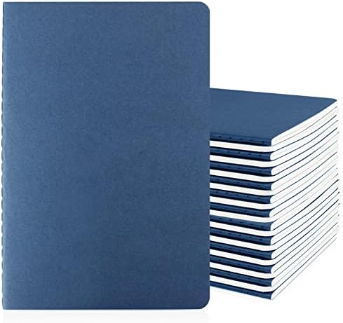 EUSOAR Notebook Journals, 24 Pack A5 5.5"x8.3" 60Pages/ 30Sheets Softcover College Ruled Notebooks, 100GSM Thick Lined Paper Travel Notepad Set Bulk for Students Office Writing Diary by EUSOAR