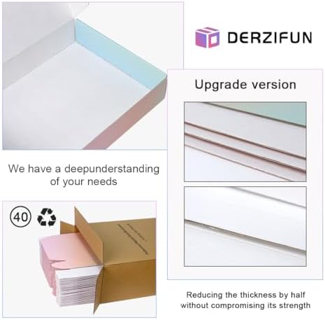 11x8x2 Shipping Boxes Set of 40, Purple Corrugated Cardboard Packaging Box, Shipping Box for Small Business, Literature, Packing Supplies - Image 3