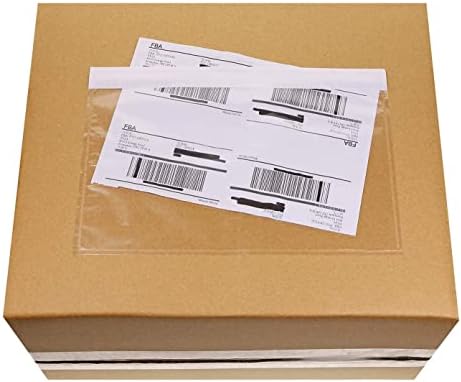 Immuson 6" x 9" Clear Adhesive Top Loading Packing List, Mailing Shipping Label Envelopes, 200 Bags - Image 5