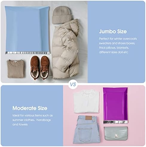 Metronic Poly Mailers 24×24 100 Pcs Large Shipping Bags for Clothes Blue - Image 5