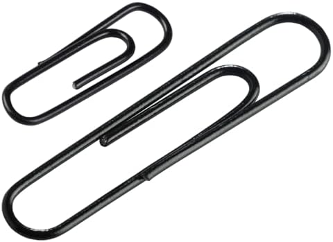 JAM PAPER Combo Pack Colorful Paper Clips - Standard & Jumbo - Black Paperclips - 1 Pack of 100 & 1 Pack of 75 - Image 3