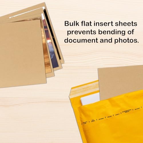 Calenzana 5x7 Corrugated Cardboard Sheets Set of 200, Flat Card Boards Inserts for Crafts, Packing, Shipping, Moving, Mailing - Image 4