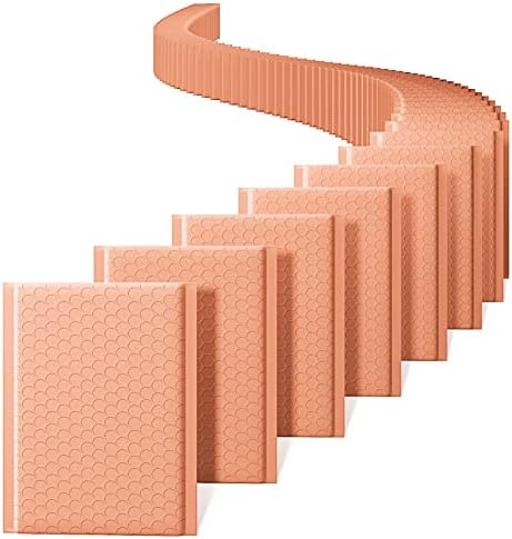 Metronic Bubble Mailer 6x10 100 Pack Peach Opaque Padded Envelopes by METRONIC