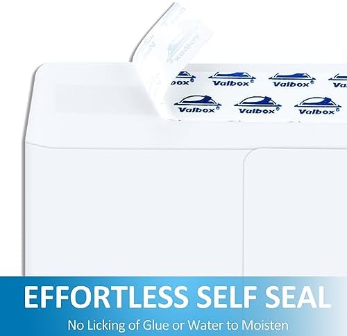 ValBox 6x9 Self Seal Security Catalog Envelopes 250 Count Small White Envelopes for Mailing, Storage and Organizing (Pack of 8) - Image 3