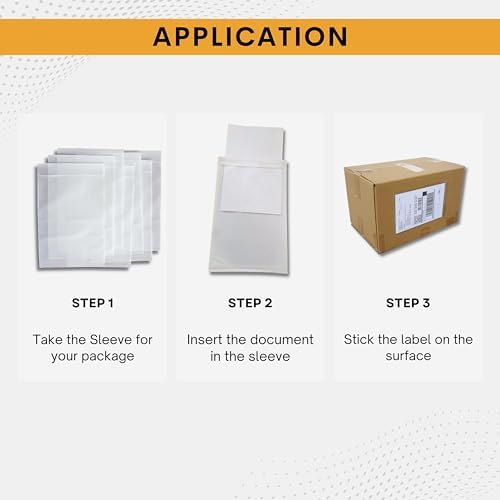 10,000 Pack 6.5"x10" UPS Shipping Label Sleeves – Clear Self-Adhesive Packing Slip Pouches, Waterproof Packing List Envelopes – Ideal for Shipping Documents, Mailing Labels, Invoices & Slips - Image 6
