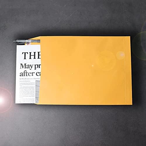 Xxcxpark 120 PCS 6x9 inches Security Catalog Envelopes Printable Self Seal Envelopes, Anti Tear Brown Envelopes for Invitation Cards, Pictures, Photos, Documents - Image 6