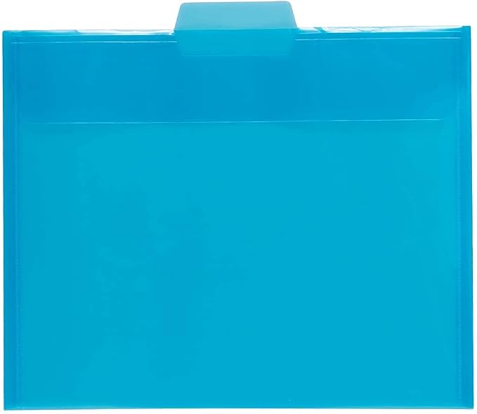 JAM PAPER Plastic File Folders - Letter Size - 9 x 11 1/2 - Assorted Colors - 6/Pack - Image 4