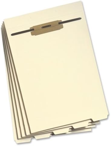 Smead 35600 Stackable End Tab Folder Dividers with Fastener Letter 1/2-Inch Cap 50 Each/Pack by SMEAD