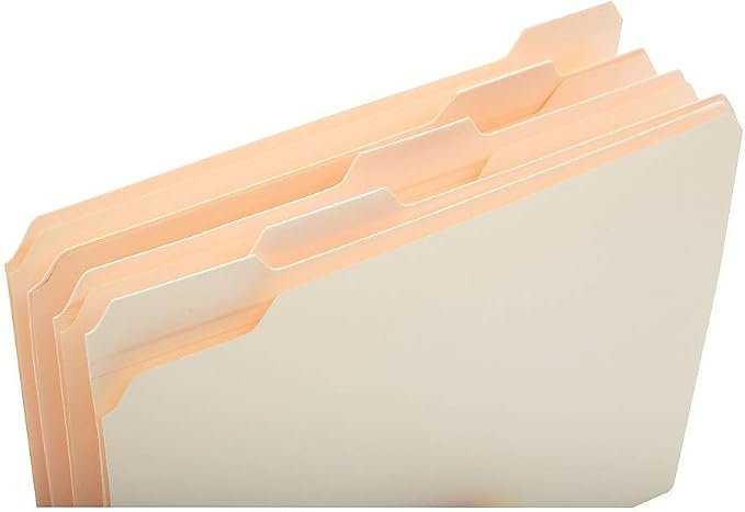 Staples Reinforced 5‑Tab File Folders, Letter Size, Manila, Heavy‑Duty Construction, 100/Box - Image 4