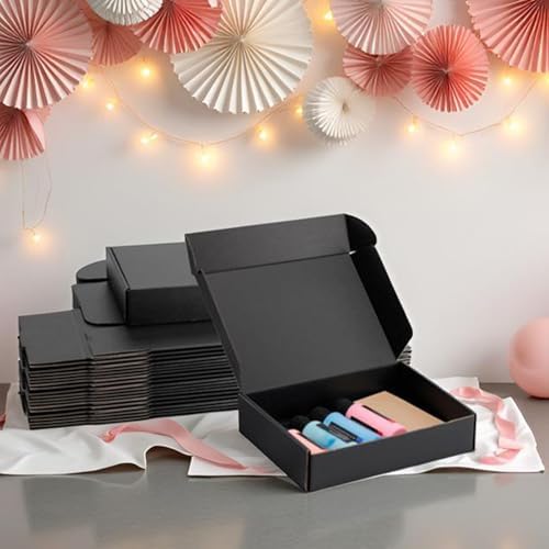 9x6x2 inch Black Shipping Boxes for Small Business- Set of 25 - Image 6