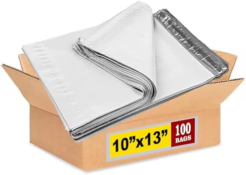 iMBAPrice 100 - 10x13 Premium Matte Finish Self-Sealing Non-Padded White Poly Mailers/Mailing Envelopes/Bags (iMBA-4PM-100) by iMBAPrice