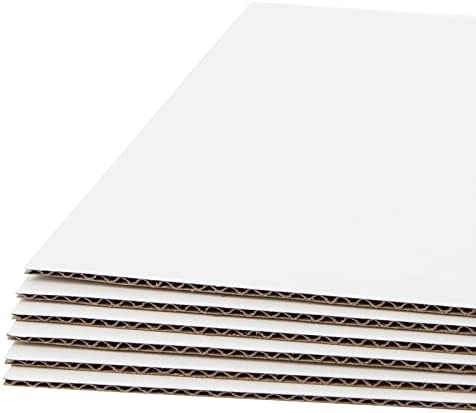 Golden State Art 25 Pack 12x12 Corrugated Cardboard Sheets 2mm Flat Inserts by GoldenStateArt