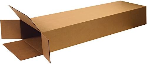 Box USA Moving Boxes, 20"L x 8"W x 60"H 5-Pack Large Side Loading Corrugated Cardboard Box for Packing, Shipping and Storage by BOXUSA
