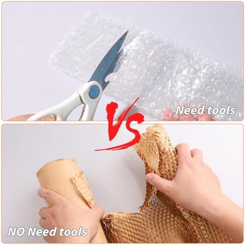 Oleitodh 16" x 400' Honeycomb Packing Paper, Eco-Friendly Bubble Wrap - Image 4