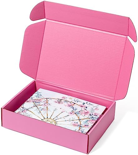 Timirog Pink Shipping Boxes 9x6.5x2 Inches 25 Pack Corrugated Cardboard - Image 6