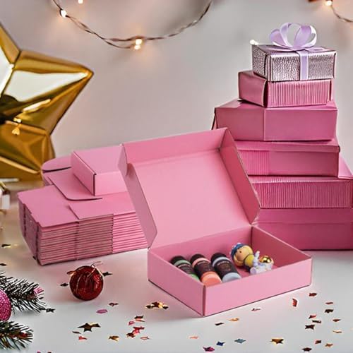9x6x2 inch Pink Shipping Boxes for Small Business- Set of 25 - Image 6