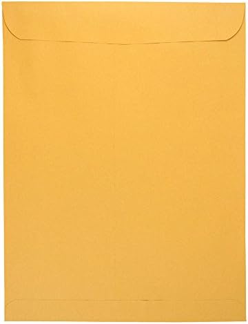 JAM PAPER 11 1/2 x 14 1/2 Open End Catalog Commercial Envelopes - Brown Kraft Manila - Bulk 500/Box - Image 3
