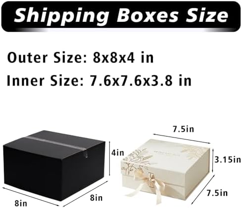 8x8x4 Black Shipping Boxes, 30 Pack Medium Mailer & Packaging Boxes for Small Business, Heavy Duty Corrugated Cardboard, Ideal for Shipping & Packaging - Image 2