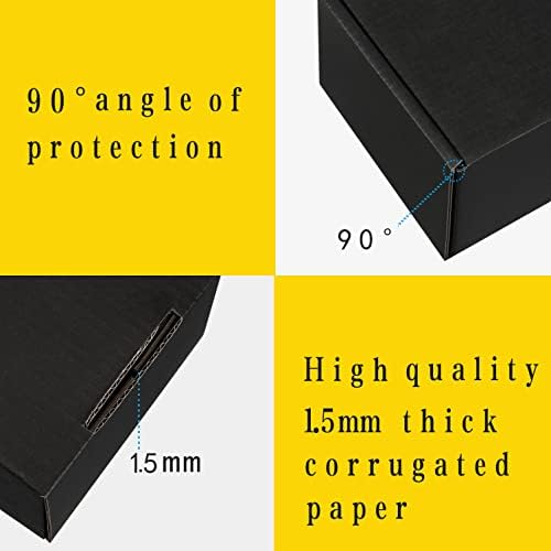 Black Shipping Boxes 9x6x2 Inches, 20 Pack - Image 6
