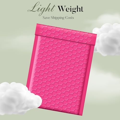 Metronic Small Bubble Mailers 4x8 Inch 200 Pack Pink Padded Envelopes - Image 4