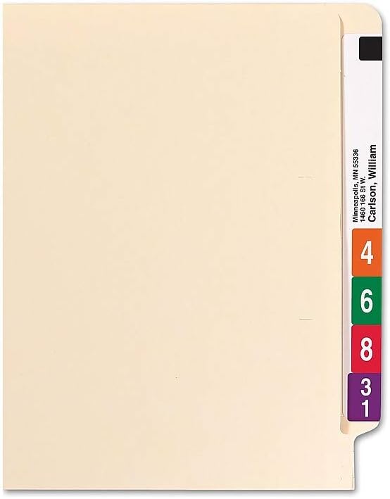 Staples End‑Tab File Folder, Letter Size, Manila, Reinforced Tab, Durable Construction, 250/Box - Image 4