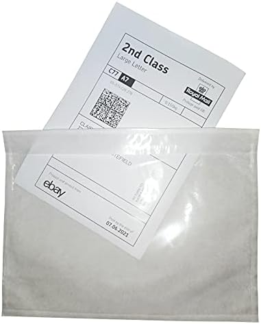 LabelMore 500 pcs 6" x 9" Clear Plastic Adhesive Packing List Envelope Mailing bag Shipping label Pouch Return Label Documents by LabelMore
