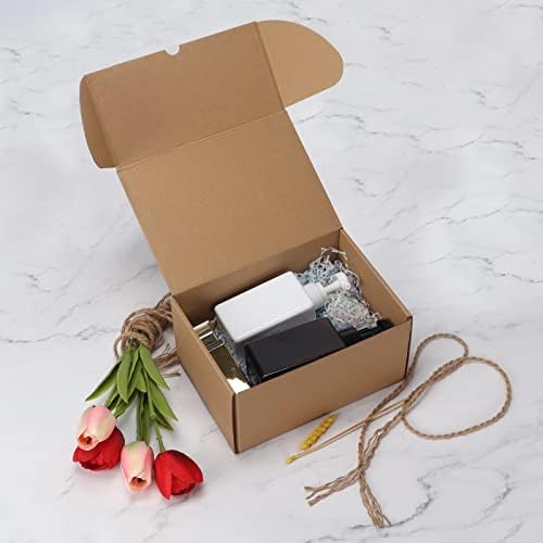 HORLIMER 10x7x5 inches Shipping Boxes Set of 20, Brown Corrugated Cardboard Box Literature Mailer - Image 5