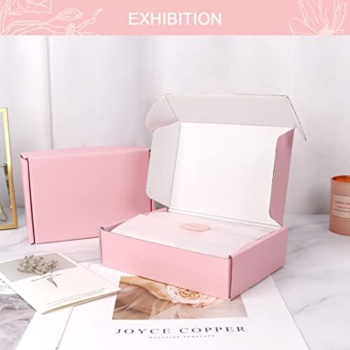 Small Shipping Boxes 7x5x2, 20 Pack Pink Mailing Boxes for Packaging Small Business, Corrugated Cardboard Samll Boxes for Shipping Packing - Image 6