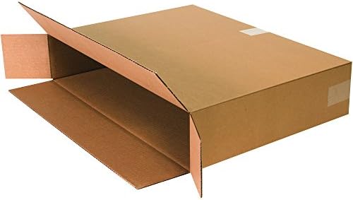 Box USA Moving Boxes, 24"L x 6"W x 18"H 10-Pack Large Side Loading Corrugated Cardboard Box for Packing, Shipping and Storage by BOXUSA