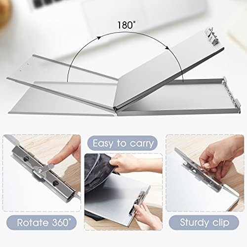Henoyso 8 Pcs Aluminum Storage Clipboards Bulk Letter Size Form Holders - Image 3