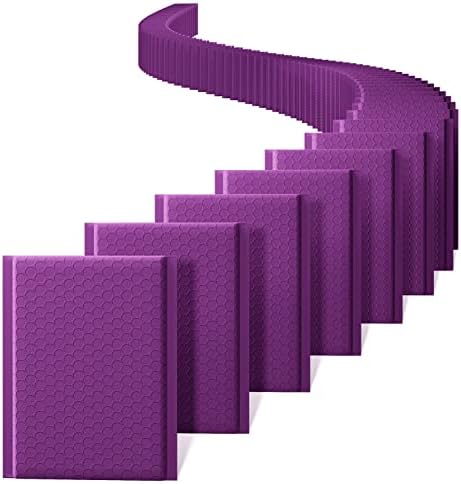 Metronic 6x10" Bubble Mailers 100 Pack Self-Seal Padded Envelopes Violet by METRONIC