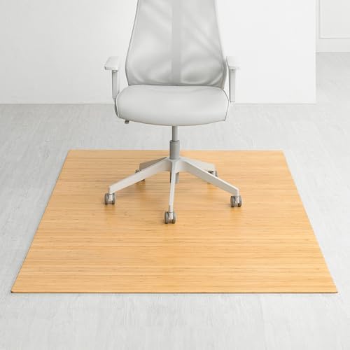 Anji Mountain 72" x 48" Bamboo Office Chair Mat for Carpet & Hardwood Floor by AnjiMountain