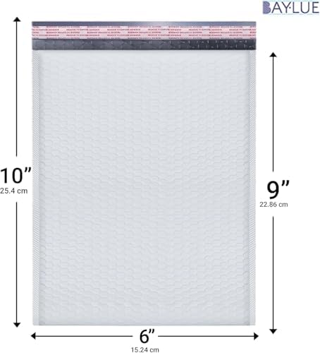 Bubble Mailers 6x10, Self Seal Poly Padded Envelopes #0, 500 Pack Bulk - Image 2