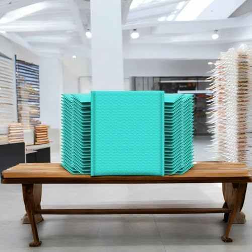 iMBAPrice 100-Pack #6 (12.5" x 19") Premium Hot Teal Color Self Seal Poly Bubble Mailers Padded Shipping Envelopes (Total 100 Bags) - Image 7
