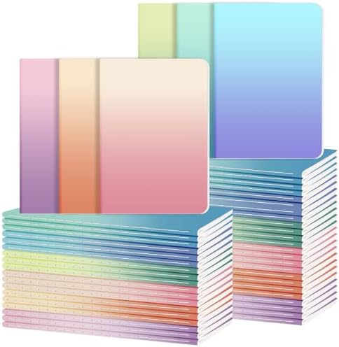 Ddaowanx 48 Pack Lined Journals Bulk,A5 College Ruled Composition Notebooks by Ddaowanx